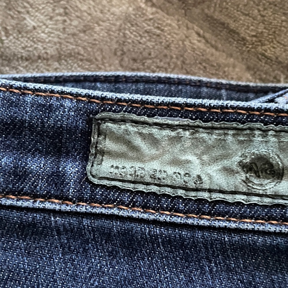 AG Adriano Goldschmied Dark Blue Straight Leg Jeans - Picture 7 of 10